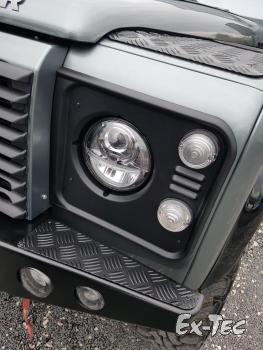 Bi LED Scheinwerfer Upgrade Land Rover Defender *Schwarz-Chrom in